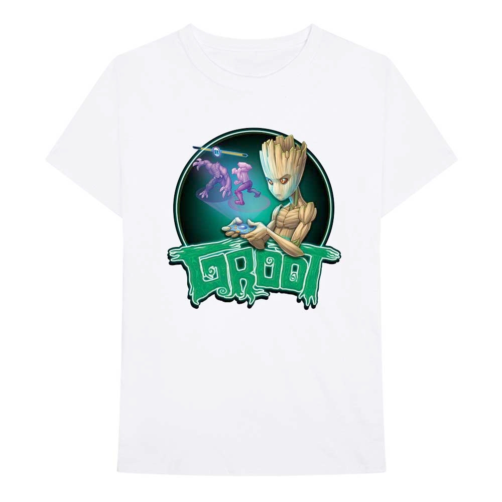 Marvel Guardians Of The Galaxy - I Am Groot Groot Gaming Tshirt Homme - Blanc